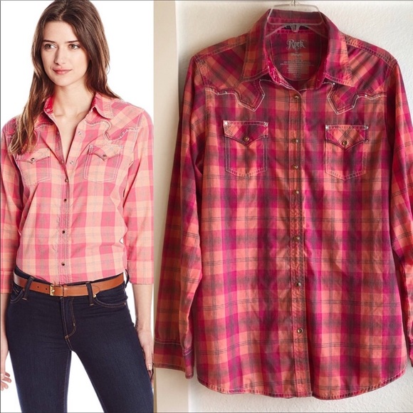 rock 47 women's western shirts